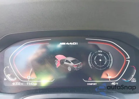 2022 BMW M440I Gran Coupe xDrive z USA, uszkodzony, nr VIN WBA13AW0XNFN15775